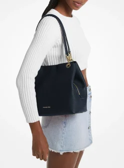 Grand cabas Kensington en cuir grainé