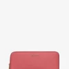 Grand portefeuille continental Jet Set Travel en cuir grainé