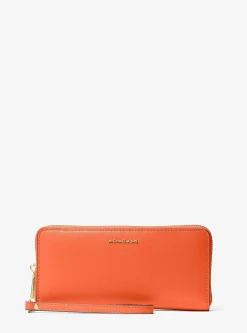 Grand portefeuille continental Jet Set Travel en cuir