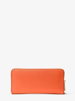 Grand portefeuille continental Jet Set Travel en cuir