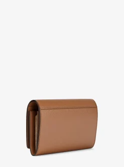 Grand portefeuille Jet Set en cuir grainé