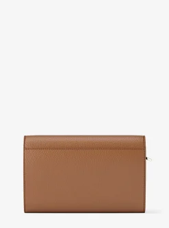 Grand portefeuille Jet Set en cuir grainé