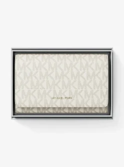 Grand portefeuille JetSet à logo Signature