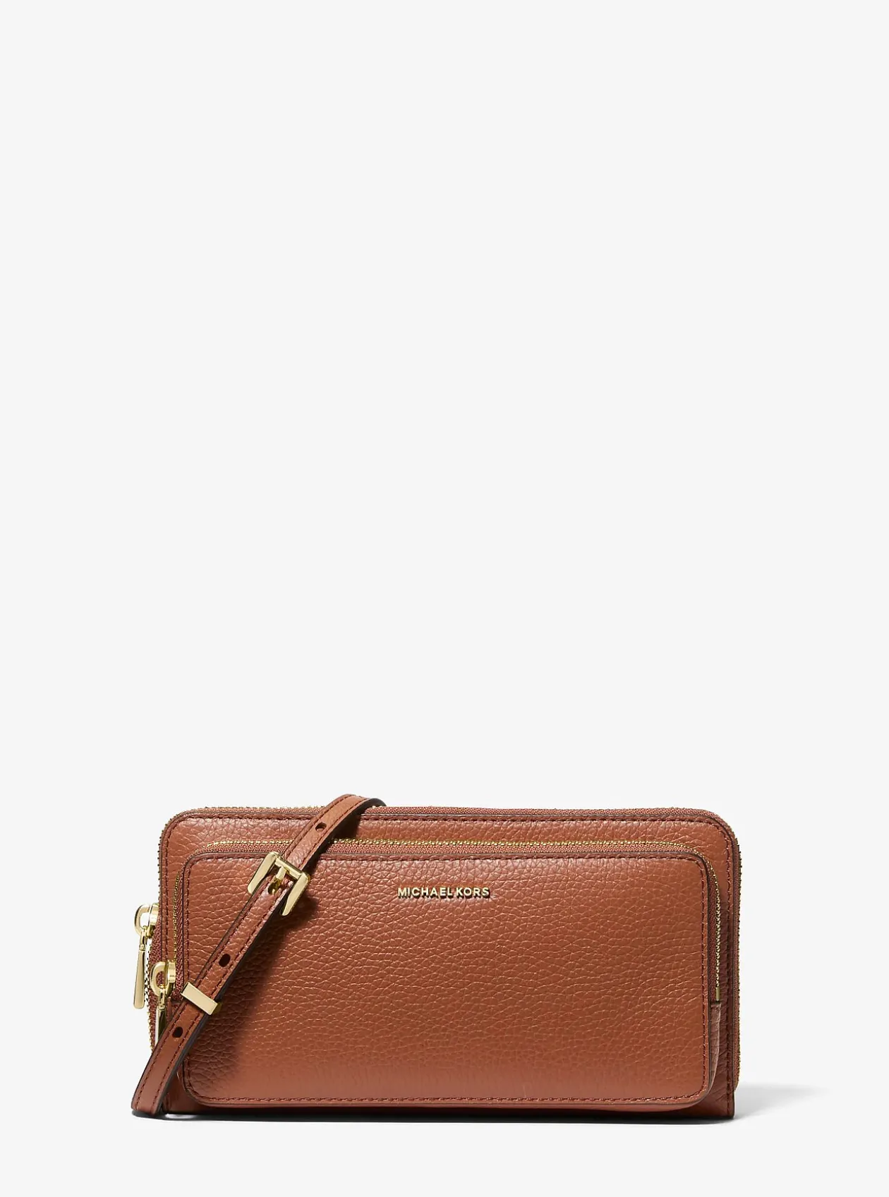 Grand sac à bandoulière convertible Jet Set en cuir grainé