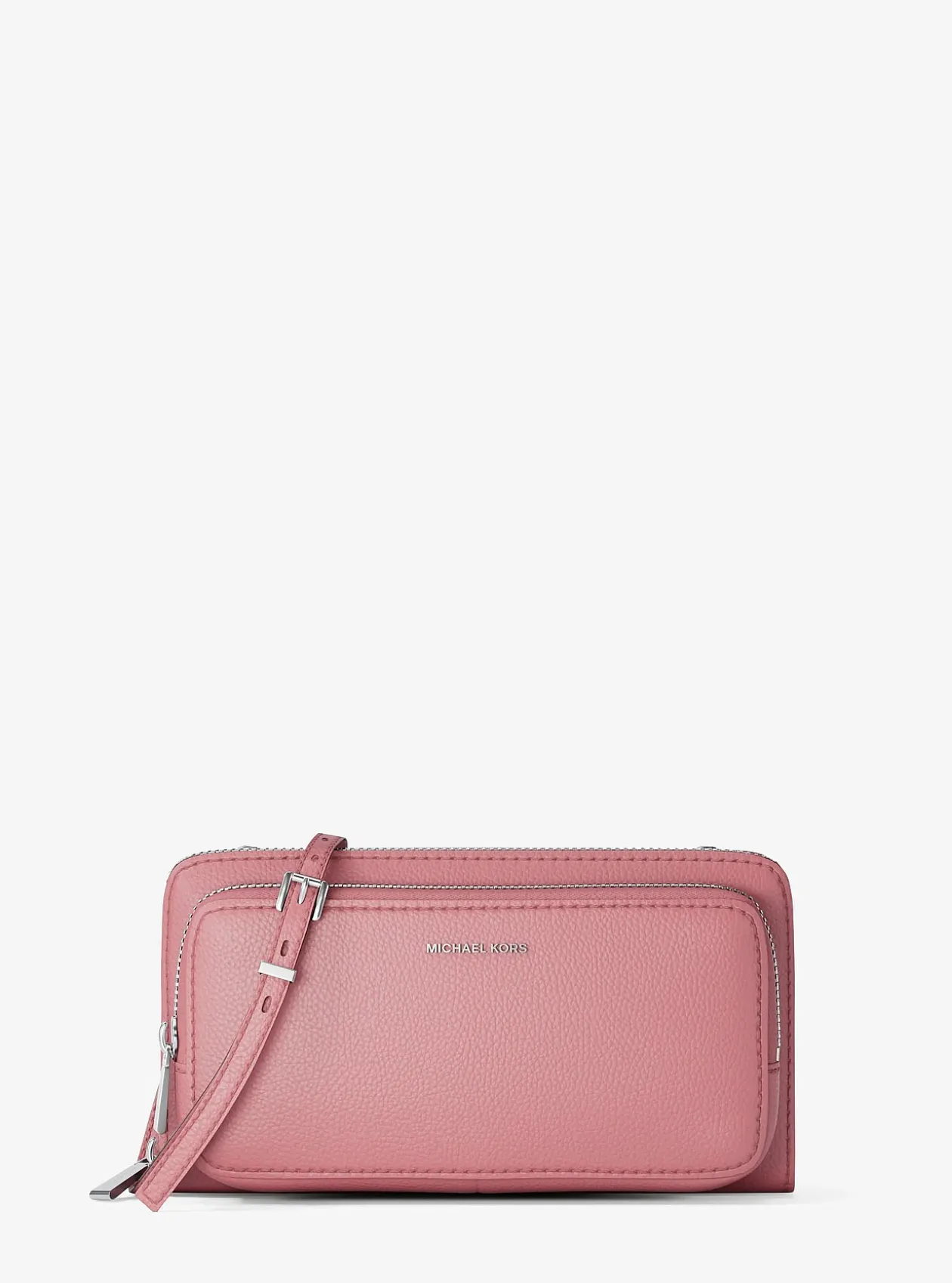 Grand sac à bandoulière Jet Set en cuir grainé