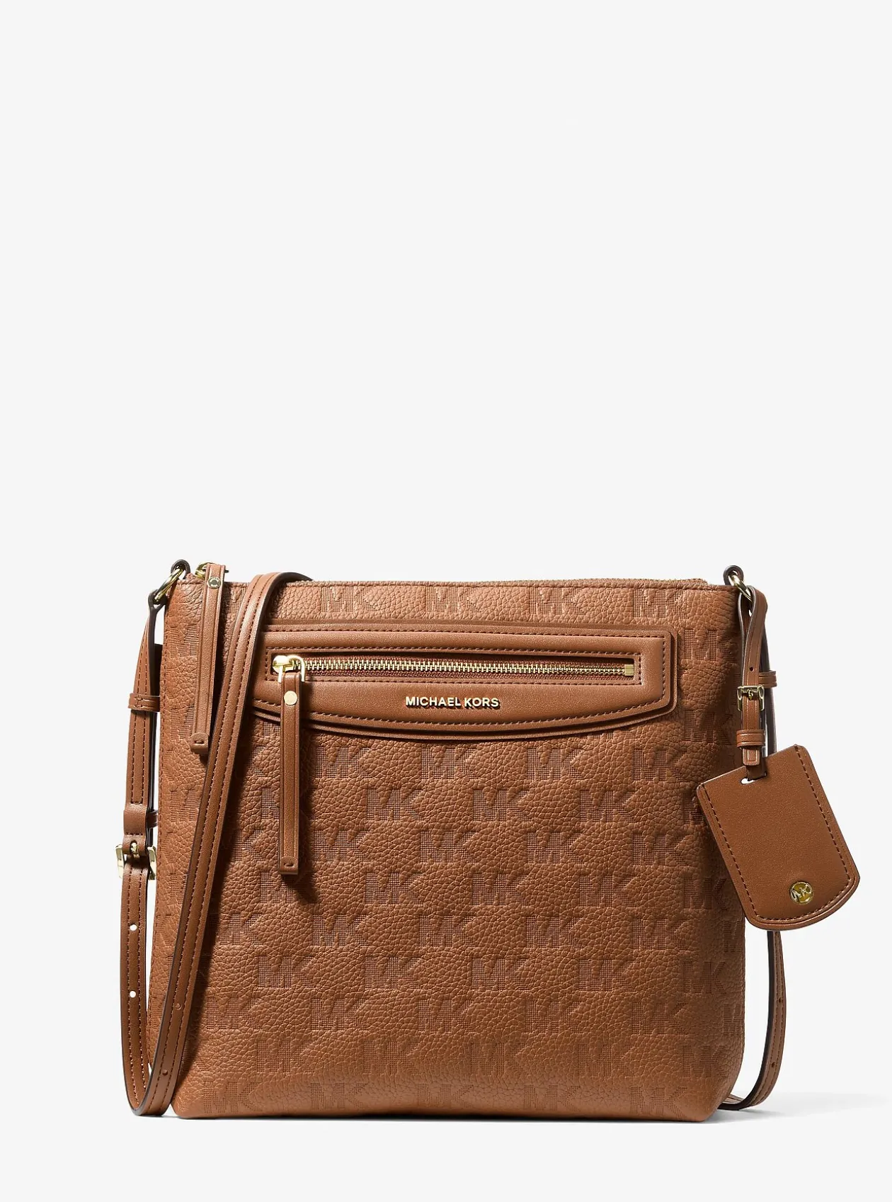 Grand sac à bandoulière Jet Set Travel en cuir à logo en relief