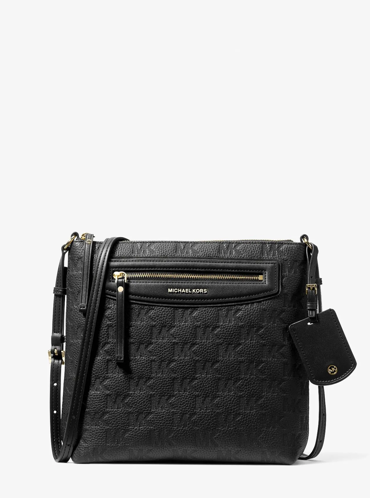 Grand sac à bandoulière Jet Set Travel en cuir à logo en relief