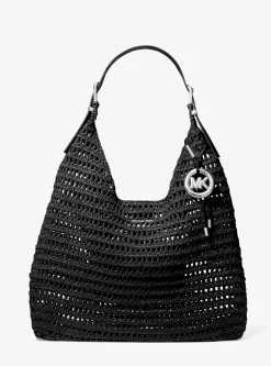 Grand sac porté épaule bohème Nolita en crochet