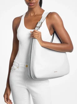 Grand sac porté épaule bohème Nolita en cuir grainé