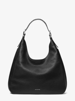 Grand sac porté épaule bohème Nolita en cuir grainé