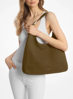 Grand sac porté épaule bohème Nolita en nubuck