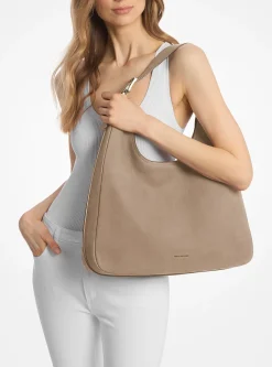 Grand sac porté épaule bohème Nolita en nubuck