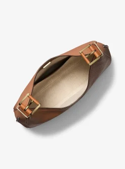 Grand sac porté épaule bohème Nolita en cuir grainé