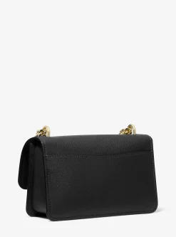 Grand sac porté épaule Claire convertible en cuir grainé