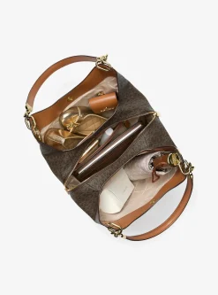 Grand sac porté épaule Lillie avec logo