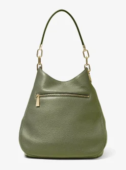 Grand sac porté épaule Lillie en cuir grainé