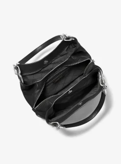 Grand sac porté épaule Lillie en cuir grainé