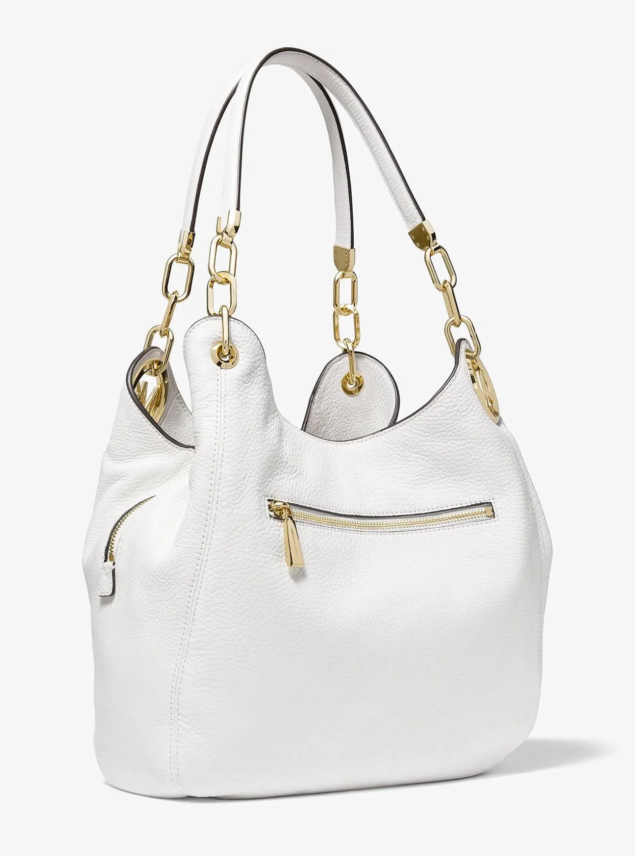 Grand sac porté épaule Lillie en cuir grainé
