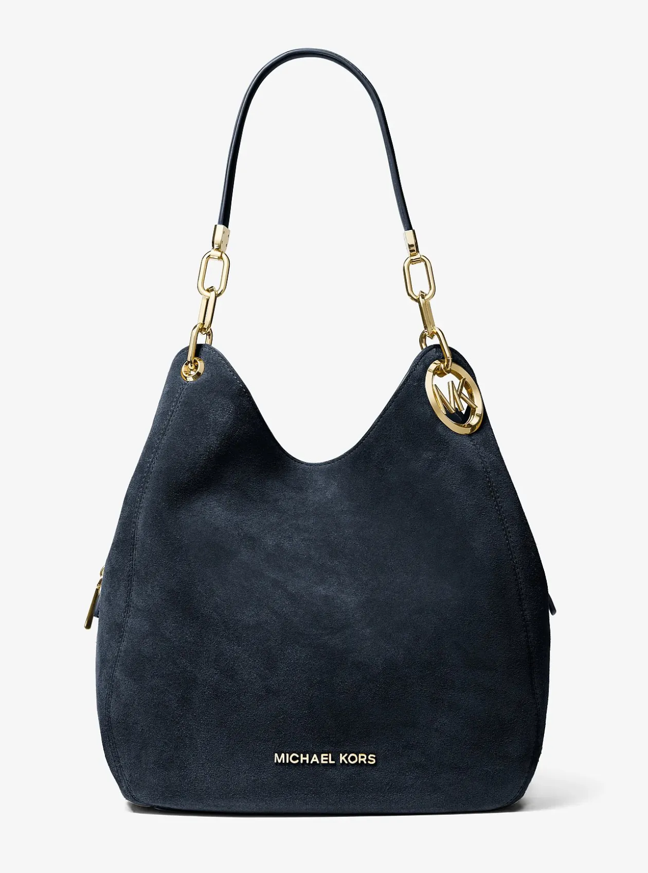 Grand sac porté épaule Lillie en daim