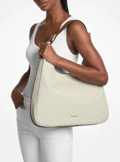 Grand sac porté épaule Nolita à logo Signature