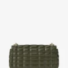 Grand sac porté épaule Tribeca en cuir matelassé
