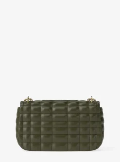 Grand sac porté épaule Tribeca en cuir matelassé