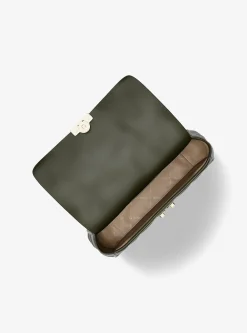 Grand sac porté épaule Tribeca en cuir matelassé