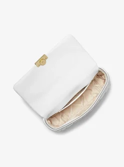 Grand sac porté épaule Tribeca en cuir matelassé