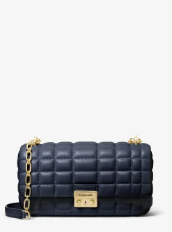 Grand sac porté épaule Tribeca en cuir matelassé