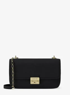 Grand sac porté épaule Tribeca en cuir grainé