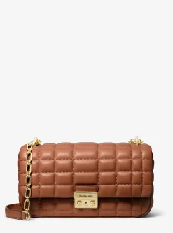 Grand sac porté épaule Tribeca en cuir matelassé