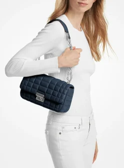 Grand sac porté épaule Tribeca en cuir matelassé