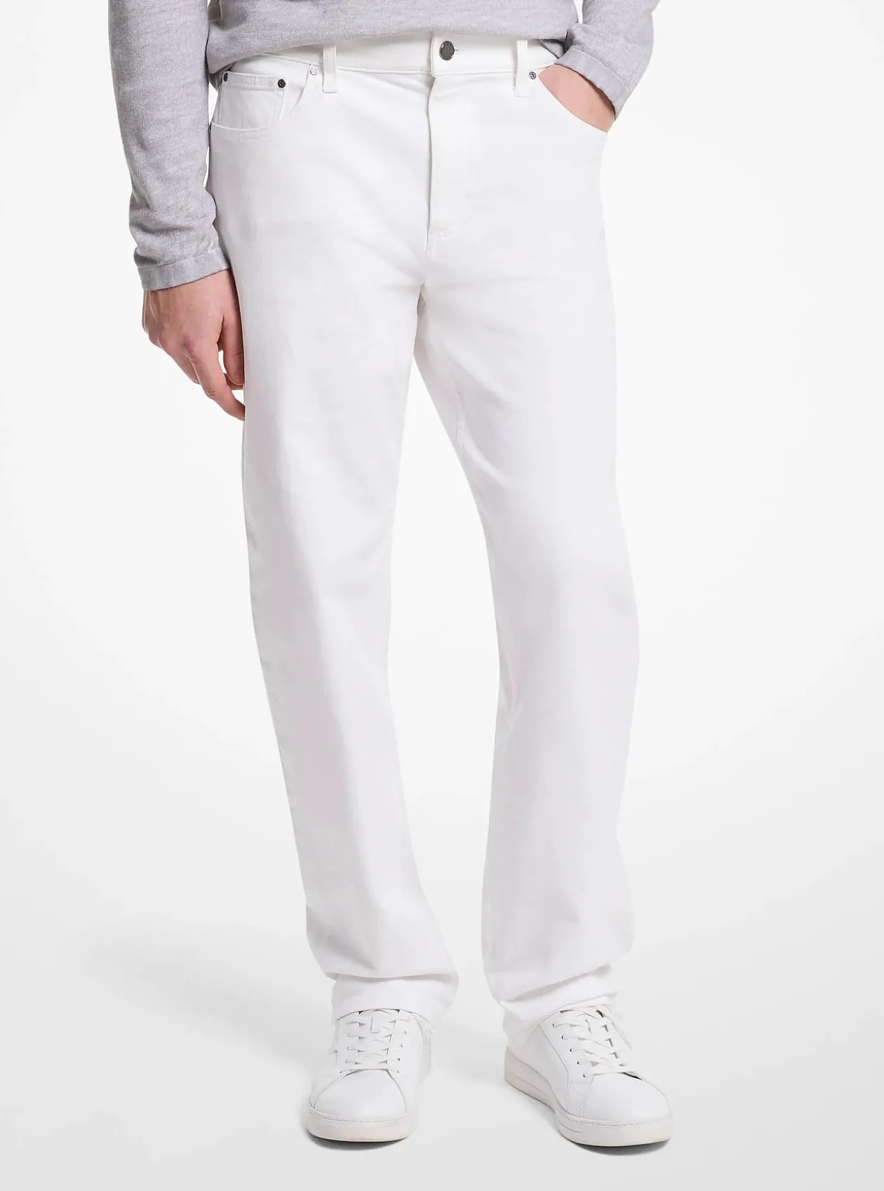 Jean Finn en denim extensible à coupe droite