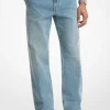 Jean Finn en denim extensible à coupe droite