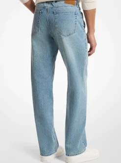 Jean Finn en denim extensible à coupe droite