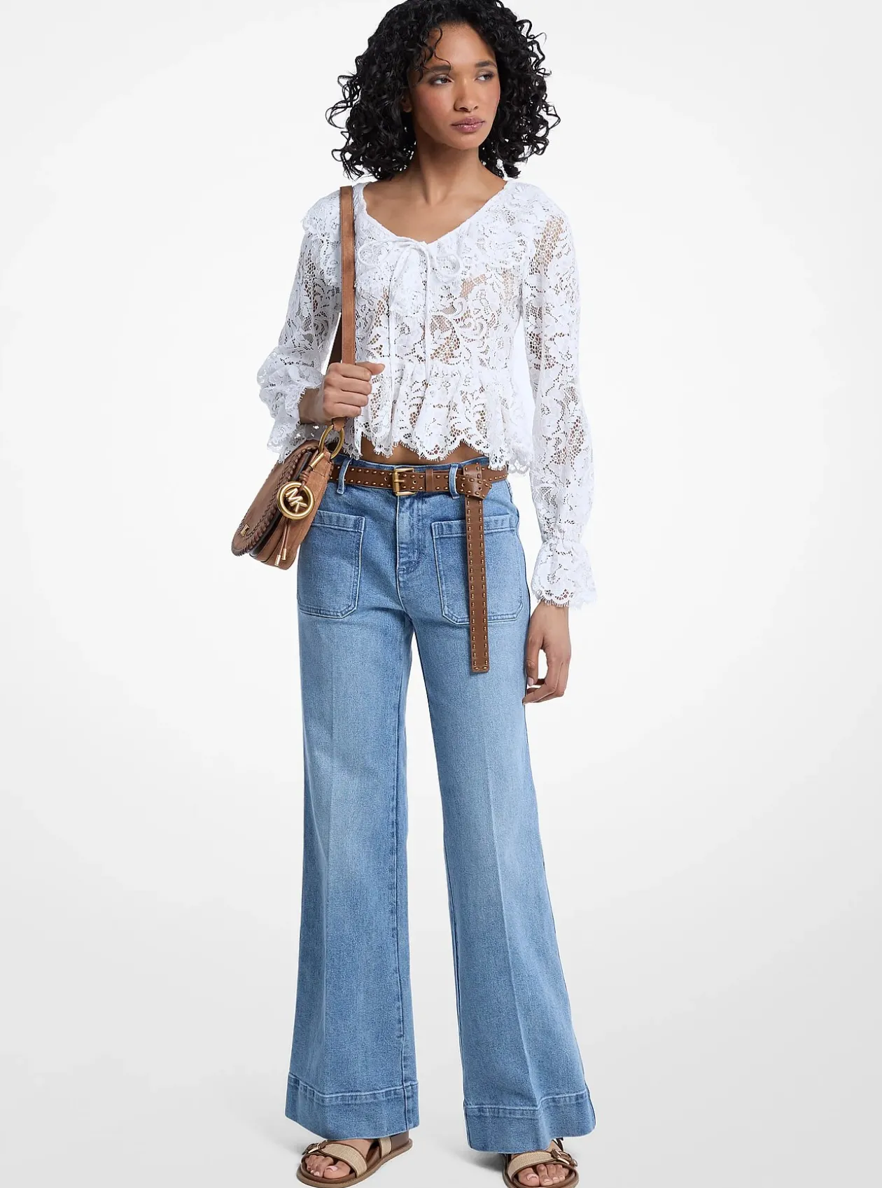 Jean Violette en denim extensible