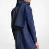 Manteau à écharpe en laine mélangée