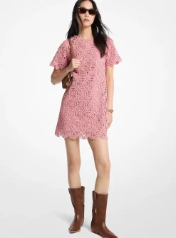 Mini-robe en coton crocheté