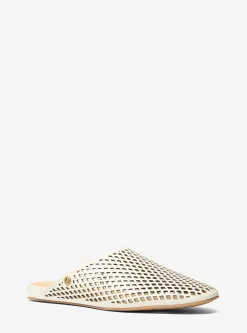 Mule Cady en cuir perforé