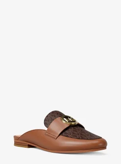 Mule Mckenzie en cuir et à logo
