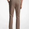 Pantalon chino coupe slim en mélange de coton