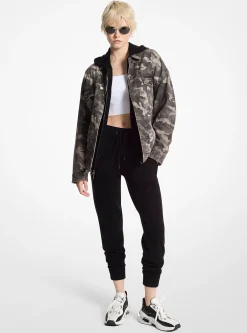 Pantalon de jogging en mélange de laine et cachemire