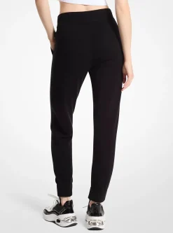 Pantalon de jogging en mélange de laine et cachemire