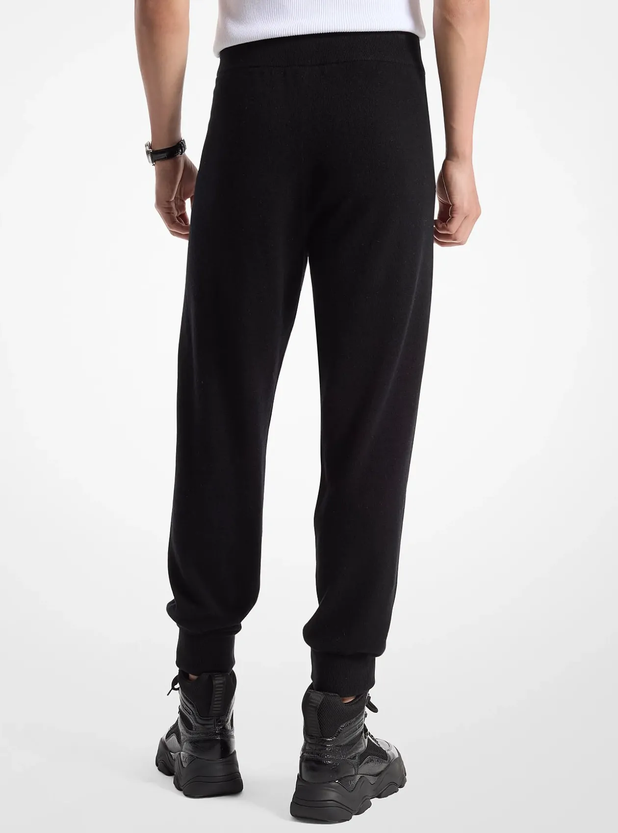 Pantalon de jogging en mélange de laine et cachemire