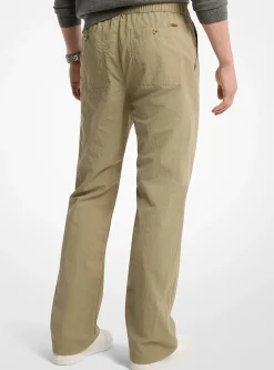 Pantalon en nylon froissé
