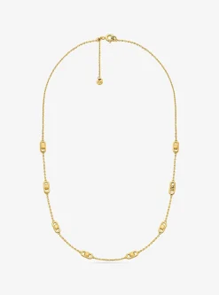 Petit collier à maillons Astor, en argent sterling plaqué en métal précieux