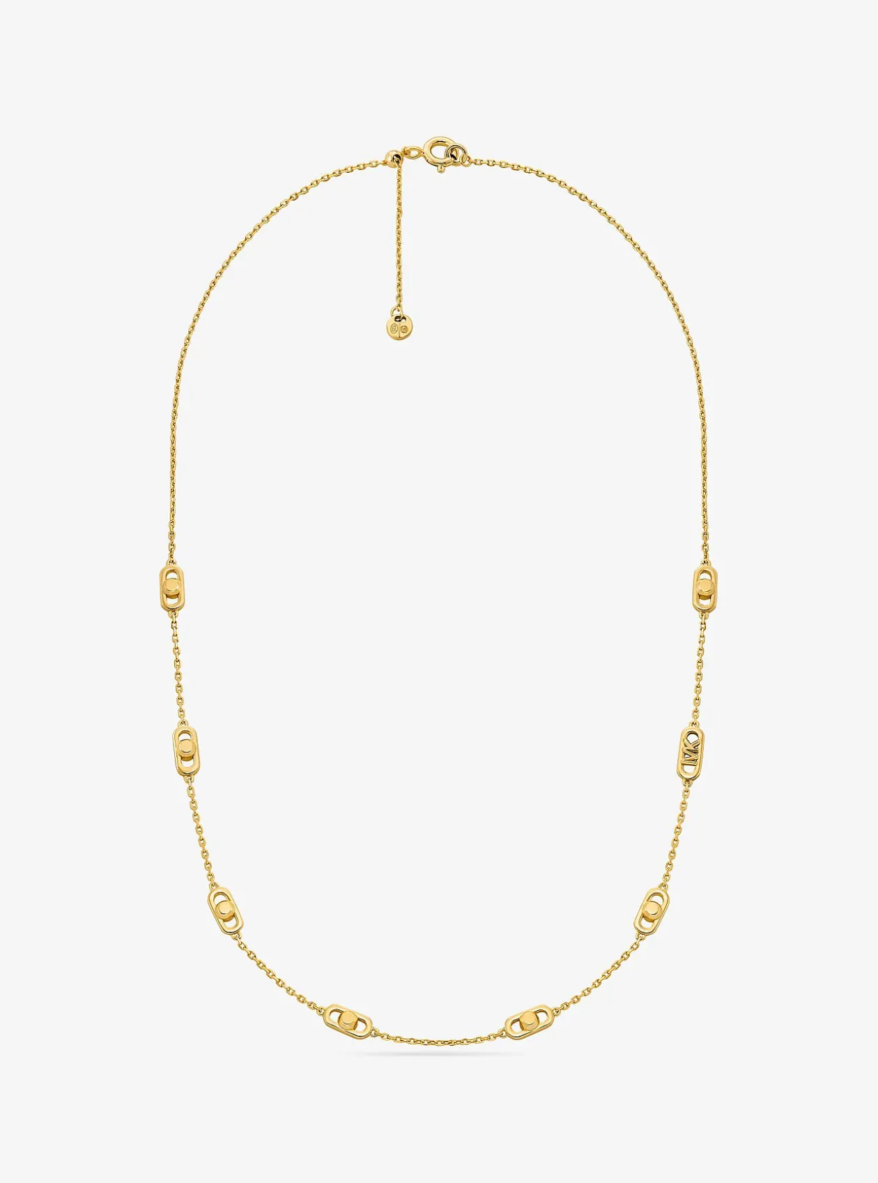 Petit collier à maillons Astor, en argent sterling plaqué en métal précieux