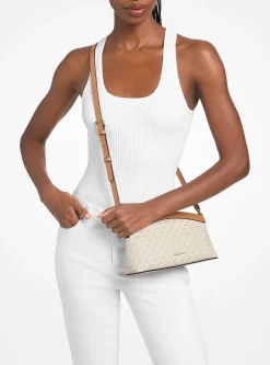 Petite pochette Athena convertible à logo Signature