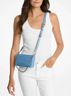 Petite pochette Bryant convertible en cuir grainé