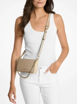 Petite pochette Bryant convertible en cuir grainé